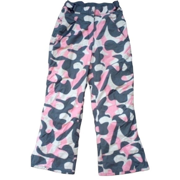 Firefly Camo Ski Snow Pants Pink Gray White Small - Picture 3 of 7